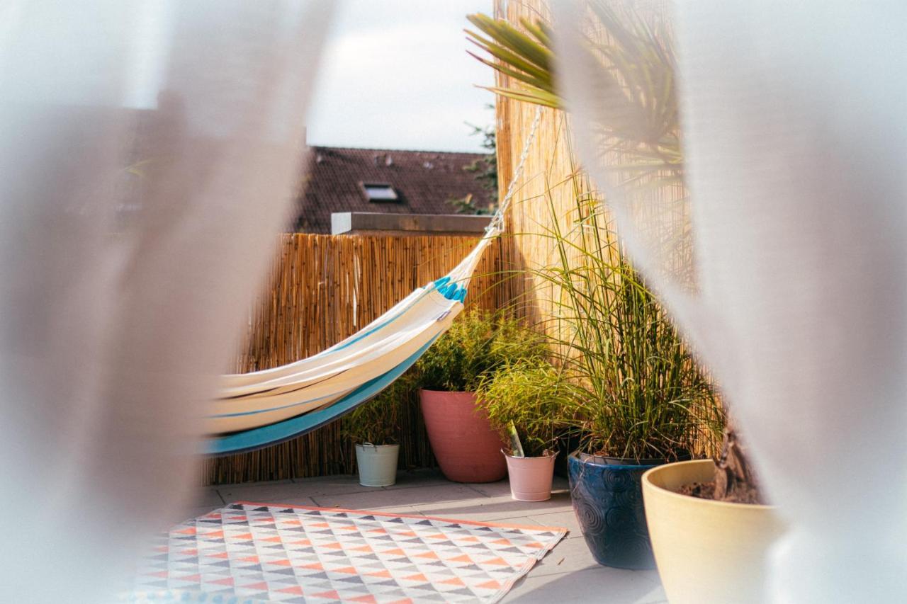 The Kalifornia I Stilvoll Mit Urlaubsfeeling I Dachterrasse I Klima Lägenhet Karlsruhe Exteriör bild